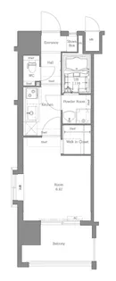 エンクレスト天神MERSⅡ【9階】の間取り