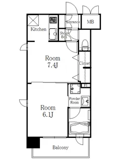 2Kの間取り画像