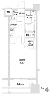 エンクレスト天神シティ【2階】の間取り