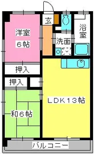 ルーセント室見【3階】の間取り