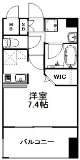 エンクレスト天神MARK【5階】の間取り