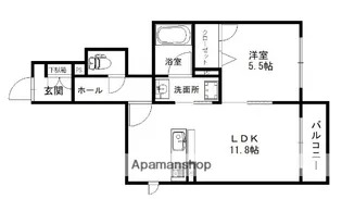 THE TERRACE 別府【1階】の間取り