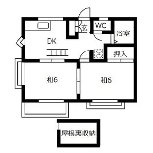 コーポホワイト【1階】の間取り