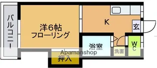 サンハイム片江【1階】の間取り