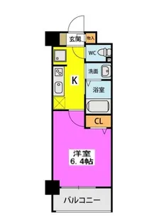 アスミール伊都【5階】の間取り