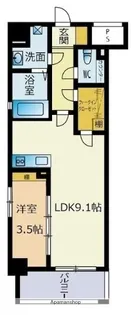 レーベン姪浜駅前【2階】の間取り