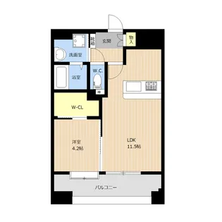 LIBTH高宮Ⅱ【12階】の間取り