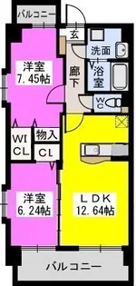 コゥジィーコート駅前通り【3階】の間取り