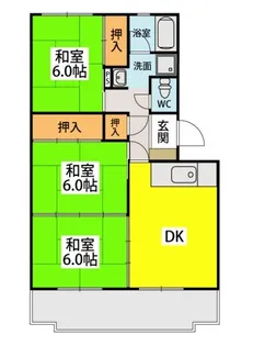 ミノハラビル【2階】の間取り