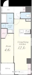 ル パルテール 大濠【5階】の間取り