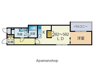 GRANPASEO大濠【5階】の間取り
