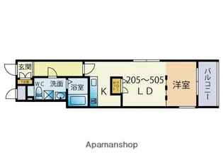 GRANPASEO大濠【2階】の間取り