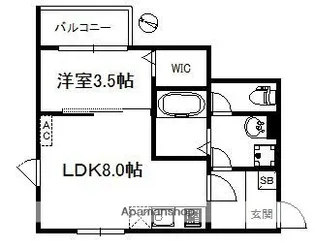 MOANA【1階】の間取り