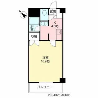 ルノアス博多【6階】の間取り