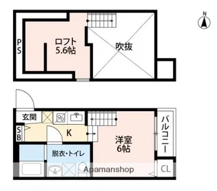 CASA ESPERANZA 田島【2階】の間取り