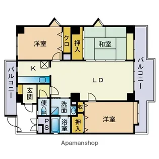 ウェルフォート大濠【4階】の間取り