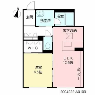 シャーメゾンステージ次郎丸【1階】の間取り