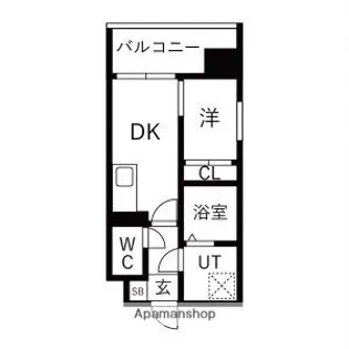 MODERN PALAZZO大濠スクエア【4階】の間取り