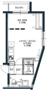 QUADOR西新城西【3階】の間取り