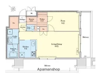 RJRプレシア天神サウス【5階】の間取り