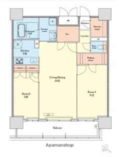RJRプレシア天神サウス【16階】の間取り