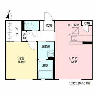 エイコー弐番館【1階】の間取り