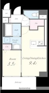 リシェ薬院【5階】の間取り