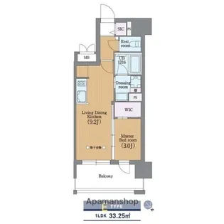 ラクレイス平尾山荘通り【10階】の間取り