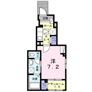ネオ・ブライト那珂Ⅲ【1階】の間取り