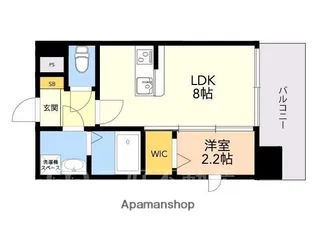 MODERN PALAZZO 美野島NEURO【4階】の間取り