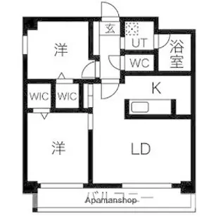 アトリオフラッツ大楠【5階】の間取り