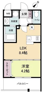 LiveCasa高宮【2階】の間取り