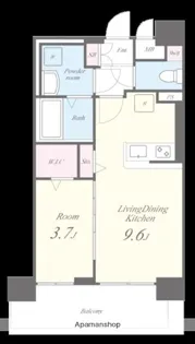 SAKURA天神【4階】の間取り