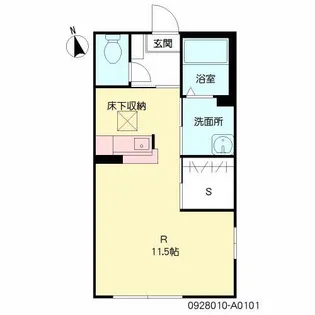 ディアスF【1階】の間取り
