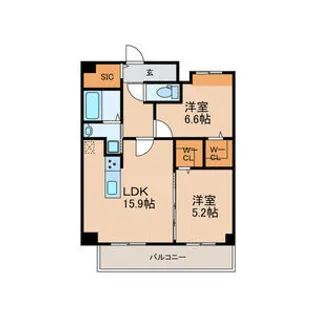 FMTレジデンス博多【10階】の間取り