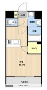 LIBTH平尾Ⅱ【7階】の間取り