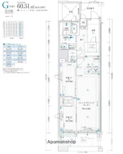 リベール博多駅前【8階】の間取り