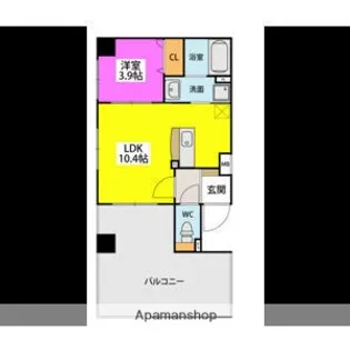 住吉神南プレイス【3階】の間取り