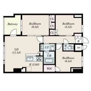 SーRESIDENCE伊都ATTIRANT【8階】の間取り