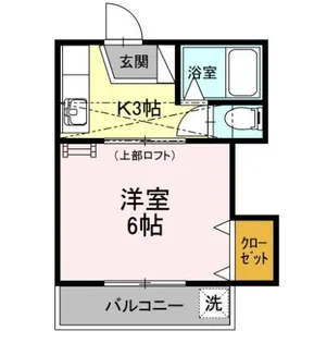 レジデンス友丘【203号室】の間取り