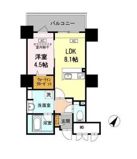 リーブル 博多駅前【8階】の間取り