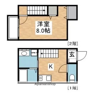 オリーブ寺塚【1階】の間取り