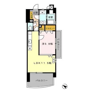 フォルスト平尾【10階】の間取り