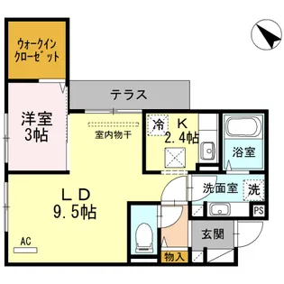 D-room大橋【1階】の間取り