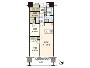 2SLDKの間取り画像