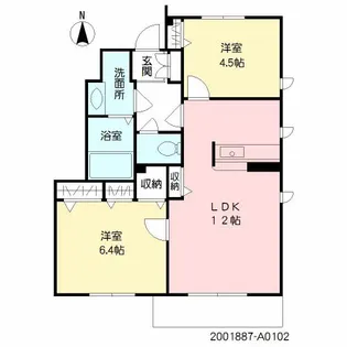 シャーメゾンフォレスト【1階】の間取り