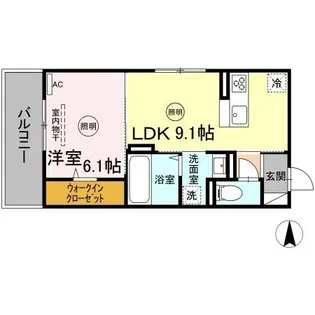 CONFORT HANA【2階】の間取り