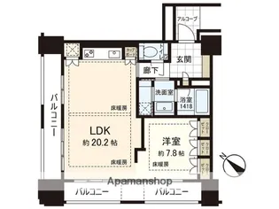 グランドメゾン福岡THE CENTRAL LUXE【3階】の間取り