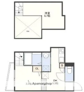 DREAM STAGE 高宮RUHE【1階】の間取り