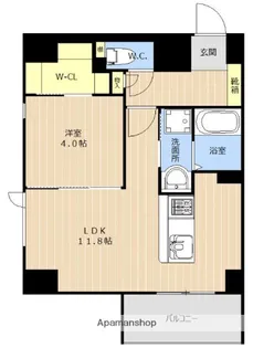 LIBTH平尾【9階】の間取り